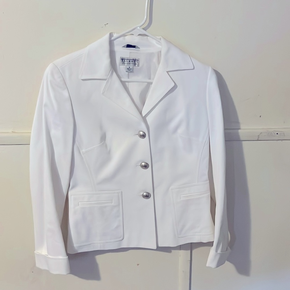 Talbots Collection Womens Jacket White Size 6